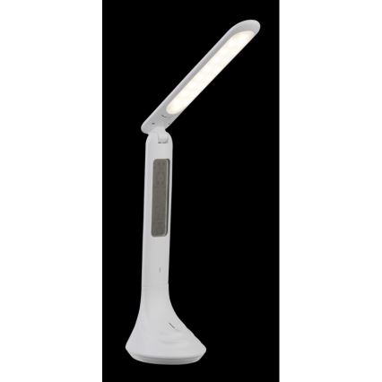 Globo - Candeeiro de mesa LED com regulação e ecrã LED/4W/230V 2200 mAh branco