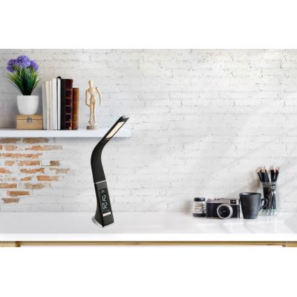 Globo - Candeeiro de mesa táctil LED com regulação com uma ecrã LED/6,5W/230V 3000/4500/5800K preto