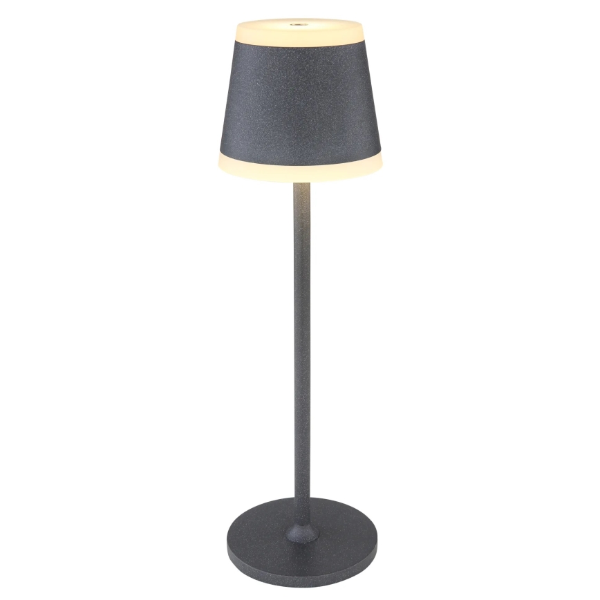 Globo - Candeeiro de mesa tátil LED com regulação LED/4,6W/3,7V 3000K 1800mAh cinzento IP54