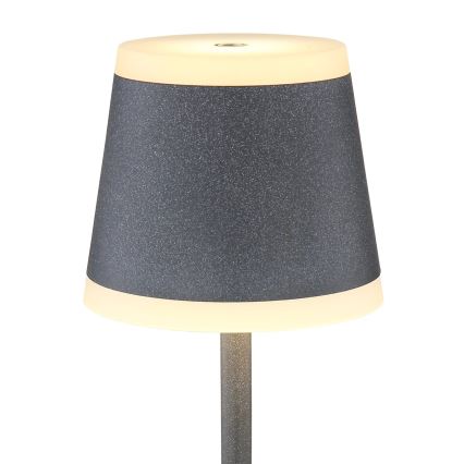 Globo - Candeeiro de mesa tátil LED com regulação LED/4,6W/3,7V 3000K 1800mAh cinzento IP54