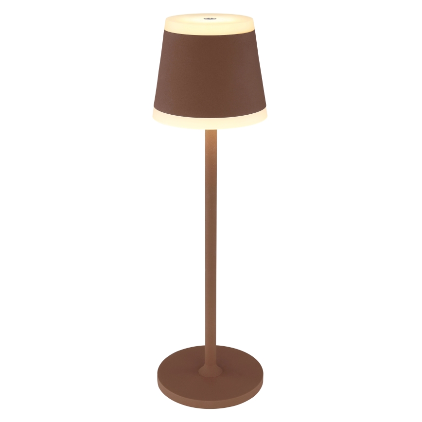 Globo - Candeeiro de mesa tátil LED com regulação LED/4,6W/3,7V 3000K 1800mAh castanho IP54