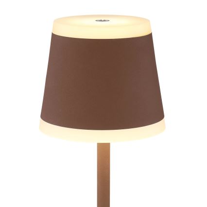 Globo - Candeeiro de mesa tátil LED com regulação LED/4,6W/3,7V 3000K 1800mAh castanho IP54