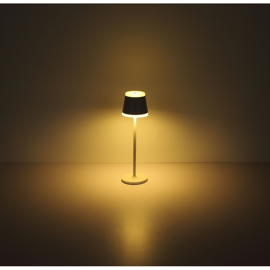 Globo - Candeeiro de mesa tátil LED com regulação LED/4,6W/230V 1800 mAh USB IP54 branco