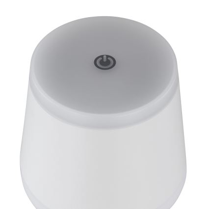 Globo - Candeeiro de mesa tátil LED com regulação LED/4,6W/230V 1800 mAh USB IP54 branco