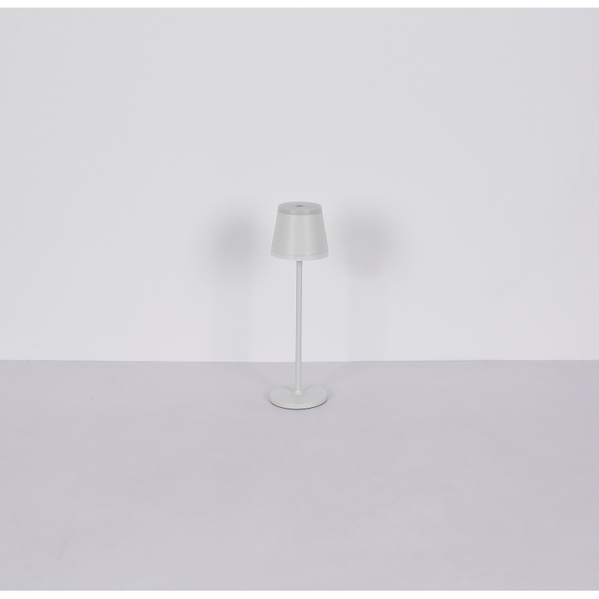 Globo - Lâmpada de mesa recarregável com toque, LED regulável LED/4,6W/230V 1800 mAh USB IP54 branca