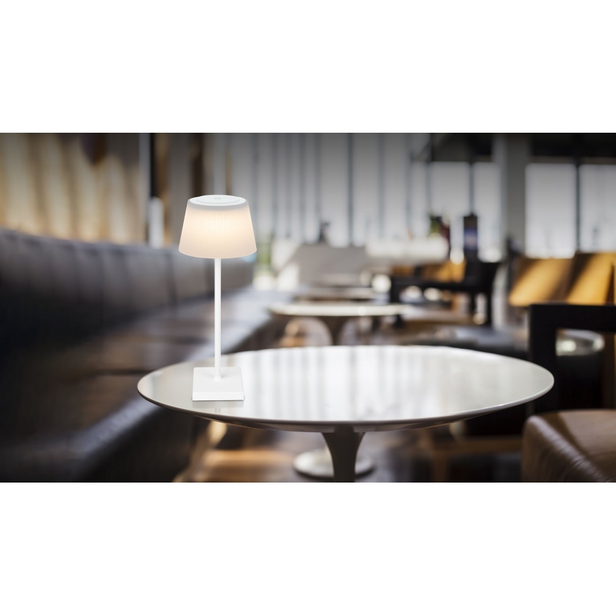 Globo - LED Candeeiro de mesa táctil exterior LED com regulação LED/4W/5V 3000/4000/5000K 1800 mAh IP44