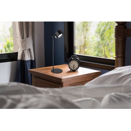 Globo - Candeeiro de mesa táctil LED com regulação 4em1 LED/4W/5V 3000/4000/5000K 1200 mAh preto