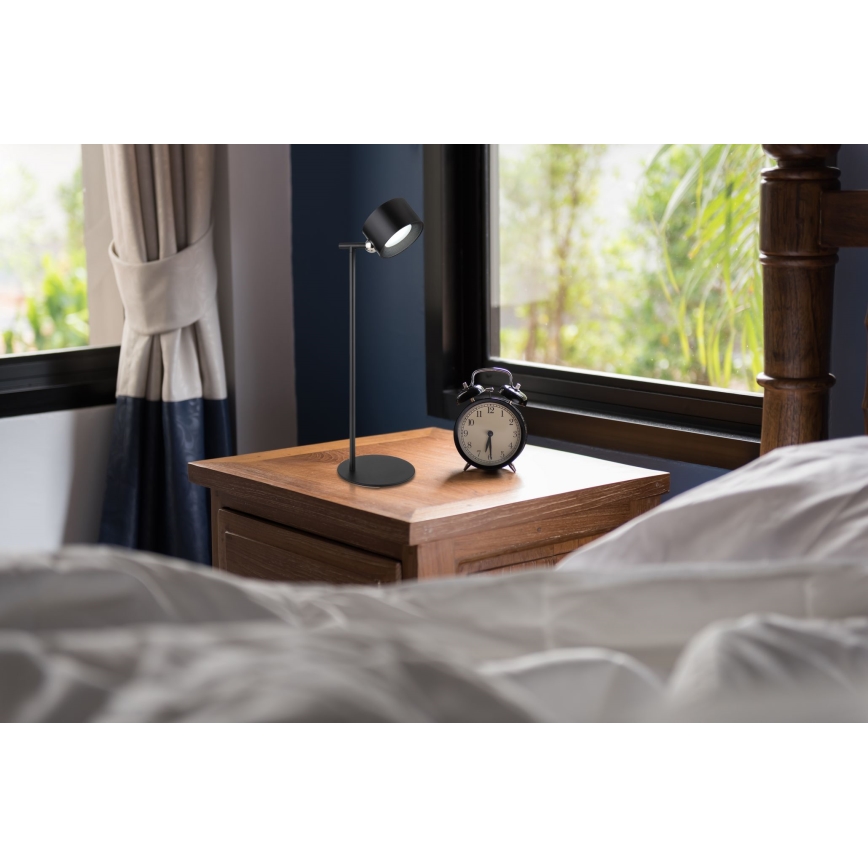 Globo - Candeeiro de mesa táctil LED com regulação 4em1 LED/4W/5V 3000/4000/5000K 1200 mAh preto