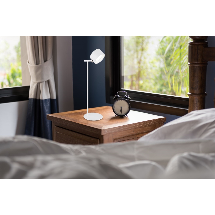 Globo - Candeeiro de mesa táctil LED com regulação 4em1 LED/4W/5V 3000/4000/5000K 1200 mAh branco