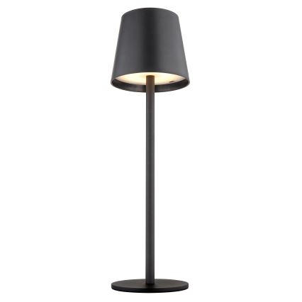 Globo - Candeeiro de exterior LED tátil regulável LED/3W/3,7V IP44 1800mAh + USB preto