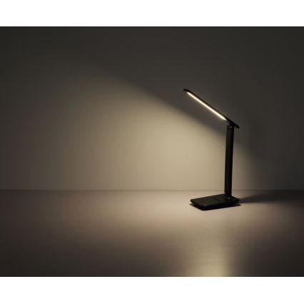 Globo -  Candeeiro de mesa LED tátil com regulação LED/5W/5V 2700/4000/6500K 1800 mAh preto