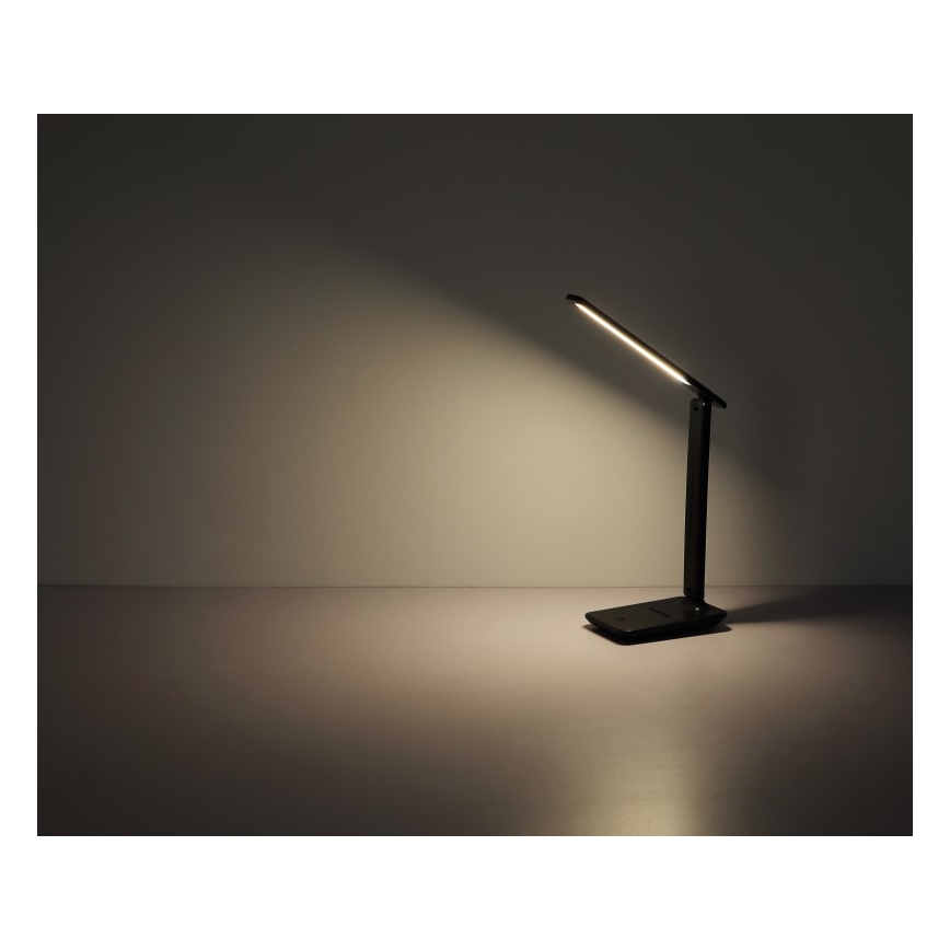 Globo -  Candeeiro de mesa LED tátil com regulação LED/5W/5V 2700/4000/6500K 1800 mAh preto