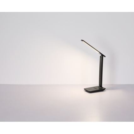 Globo -  Candeeiro de mesa LED tátil com regulação LED/5W/5V 2700/4000/6500K 1800 mAh preto