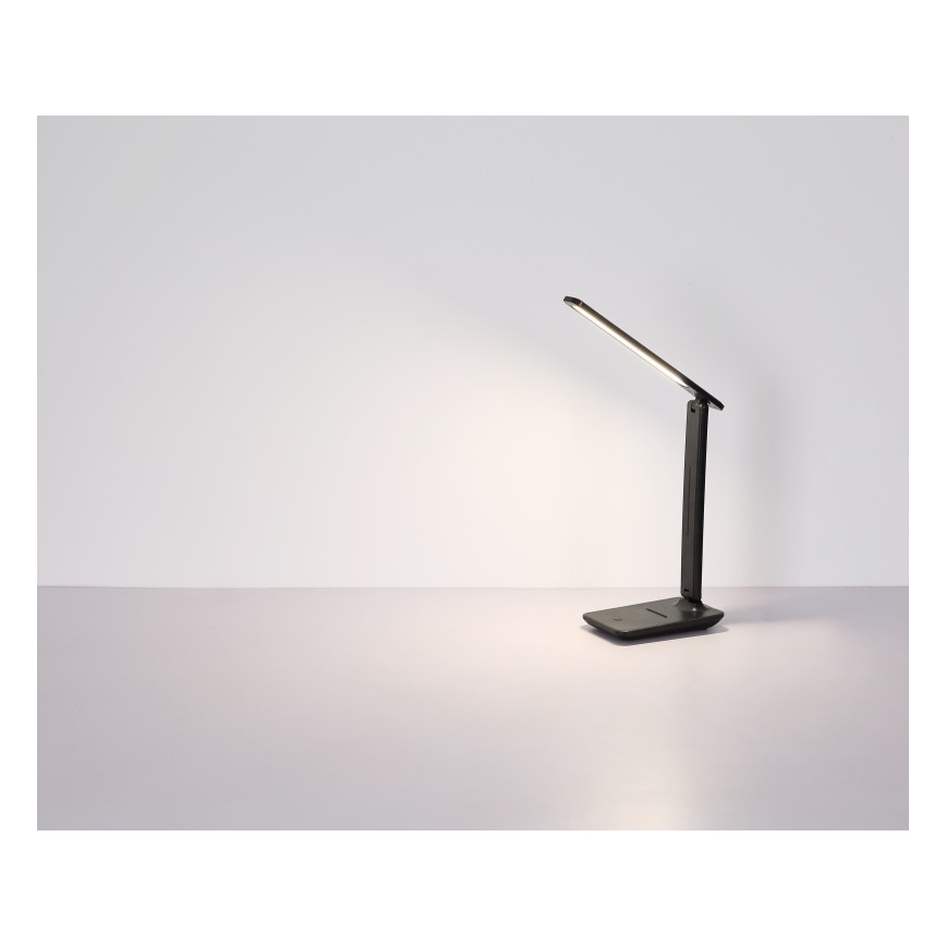 Globo -  Candeeiro de mesa LED tátil com regulação LED/5W/5V 2700/4000/6500K 1800 mAh preto