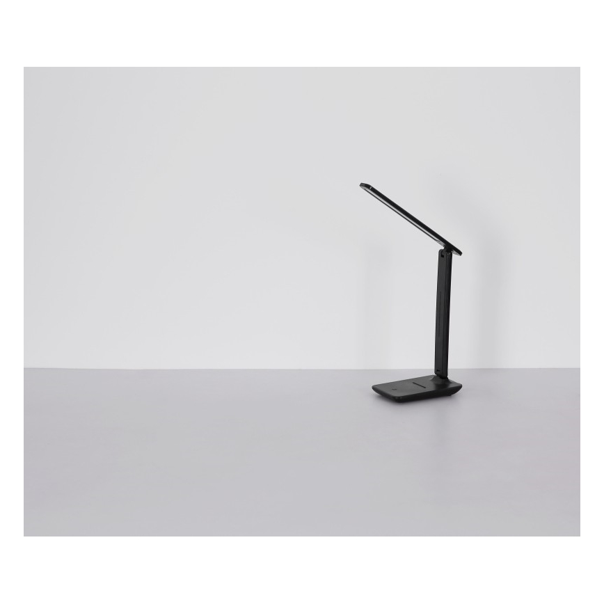 Globo -  Candeeiro de mesa LED tátil com regulação LED/5W/5V 2700/4000/6500K 1800 mAh preto