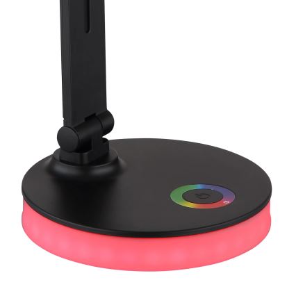 Globo - Candeeiro de mesa LED RGBW táctil com regulação LED/5W/230V + LED/2W 2700K/4000K/6500K preto