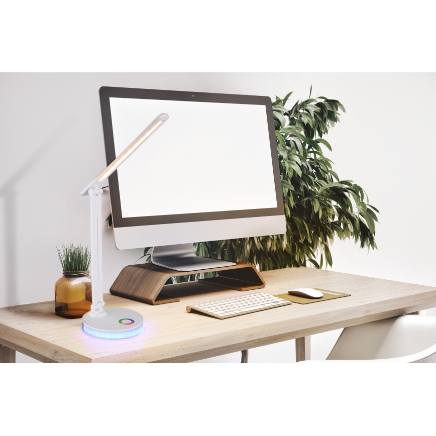 Globo - Candeeiro de mesa LED RGBW táctil com regulação LED/5W/230V + LED/2W 2700K/4000K/6500K branco