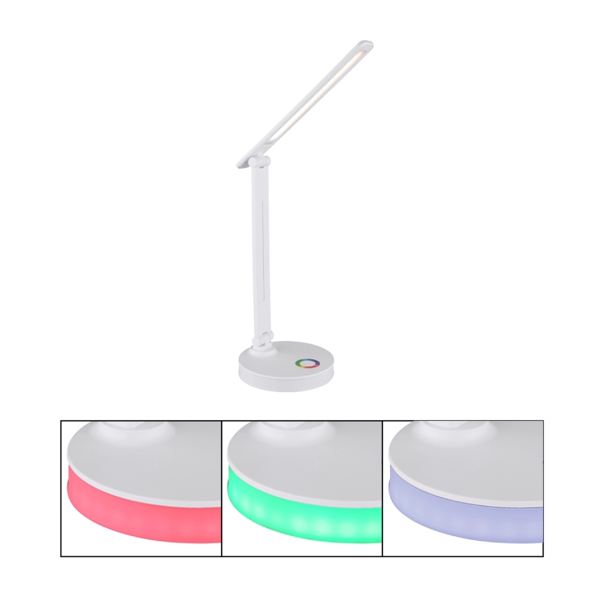 Globo - Candeeiro de mesa LED RGBW táctil com regulação LED/5W/230V + LED/2W 2700K/4000K/6500K branco
