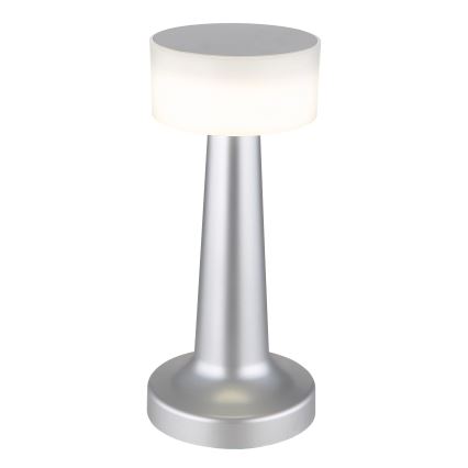 Globo - Candeeiro de mesa tátil LED com regulação LED/1W/3,7V 2700K/4000K/6500K 800 mAh USB cromado mate
