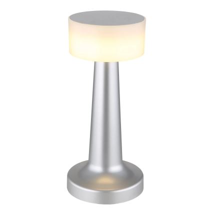 Globo - Candeeiro de mesa tátil LED com regulação LED/1W/3,7V 2700K/4000K/6500K 800 mAh USB cromado mate