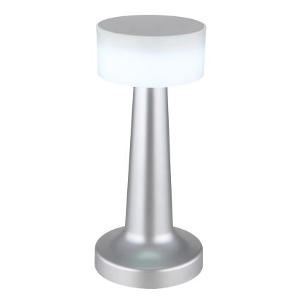 Globo - Candeeiro de mesa tátil LED com regulação LED/1W/3,7V 2700K/4000K/6500K 800 mAh USB cromado mate