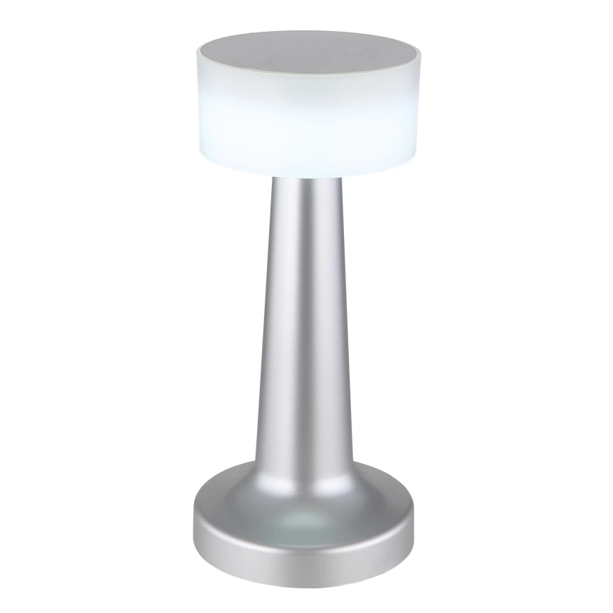Globo - Candeeiro de mesa tátil LED com regulação LED/1W/3,7V 2700K/4000K/6500K 800 mAh USB cromado mate