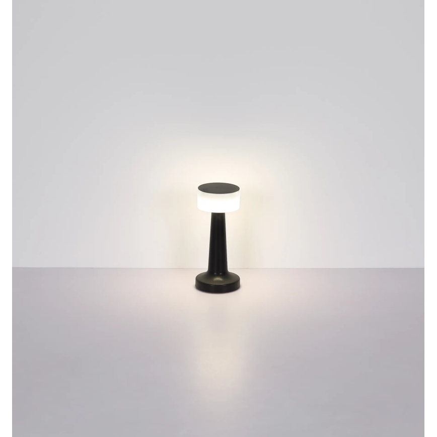 Globo - Candeeiro de mesa táctil LED com regulação LED/1W/3,7V 2700K/4000K/6500K 800 mAh USB preto
