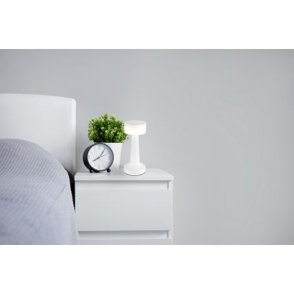 Globo - Candeeiro de mesa táctil LED com regulação LED/1W/3,7V 2700K/4000K/6500K 800 mAh USB branco