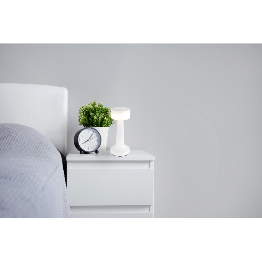 Globo - Candeeiro de mesa táctil LED com regulação LED/1W/3,7V 2700K/4000K/6500K 800 mAh USB branco