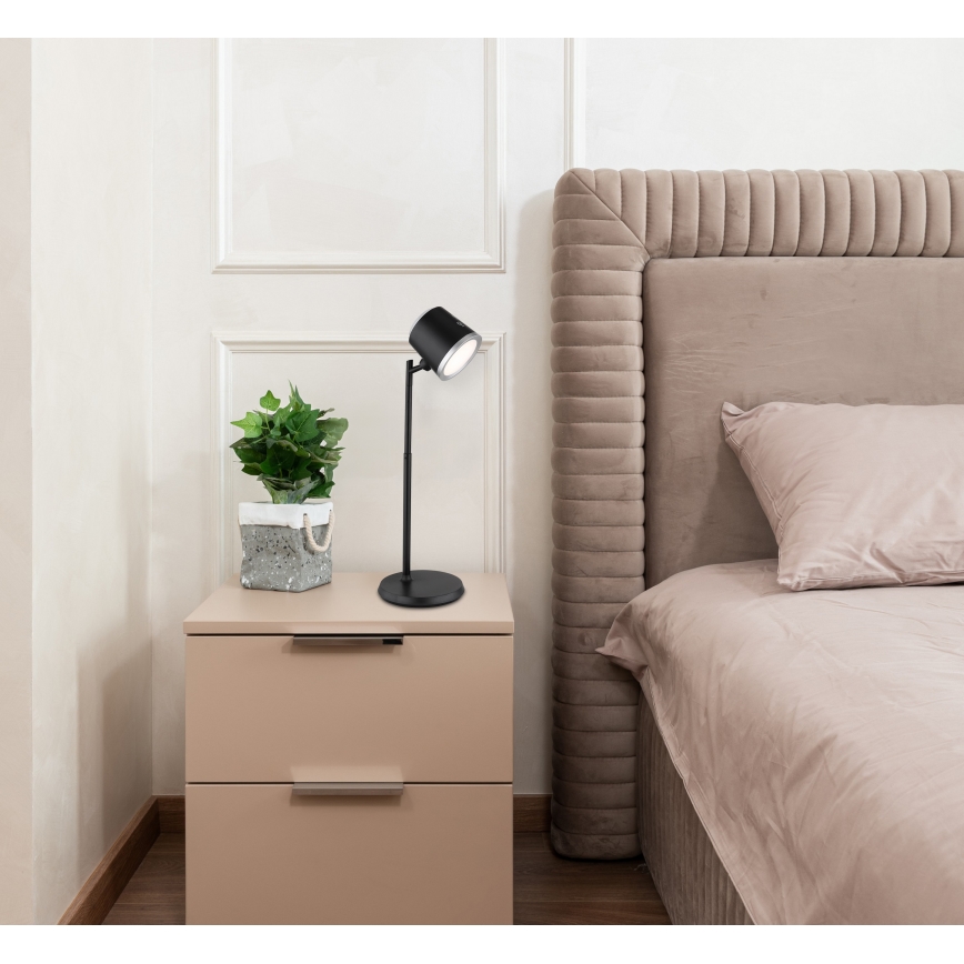 Globo - Candeeiro de mesa táctil LED com regulação 4em1 LED/6W/3,7V 3000K/4000K/6500K 1500 mAh USB preto