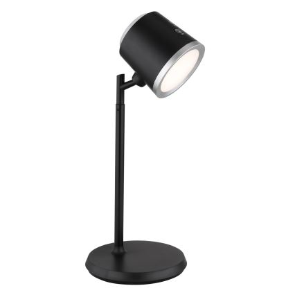 Globo - Candeeiro de mesa táctil LED com regulação 4em1 LED/6W/3,7V 3000K/4000K/6500K 1500 mAh USB preto