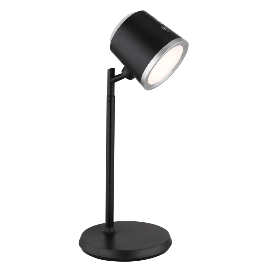Globo - Candeeiro de mesa táctil LED com regulação 4em1 LED/6W/3,7V 3000K/4000K/6500K 1500 mAh USB preto