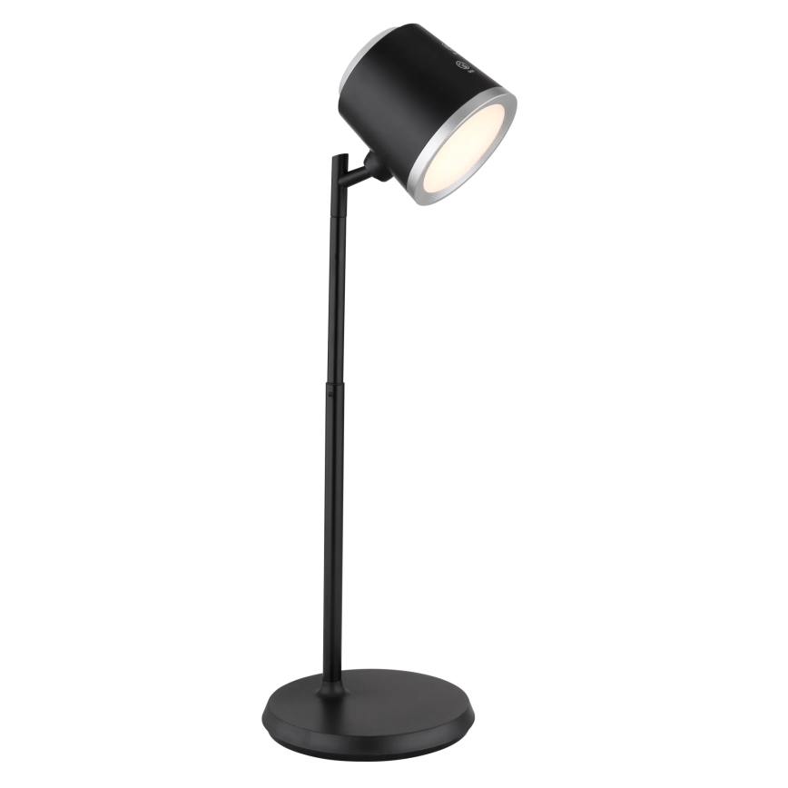 Globo - Lâmpada de mesa tátil LED regulável 4 em 1 LED/6W/3,7V 3000K/4000K/6500K 1500 mAh USB preta