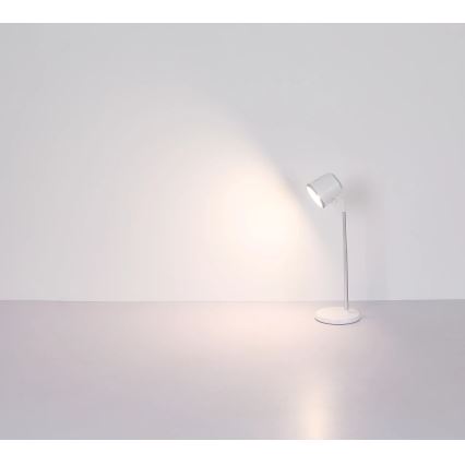 Globo - Candeeiro de mesa táctil LED com regulação 4em1 LED/6W/3,7V 3000K/4000K/6500K 1500 mAh USB branco