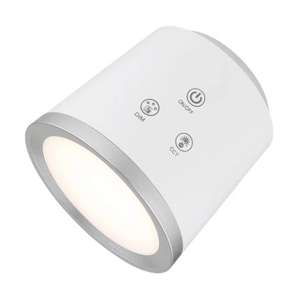 Globo - Candeeiro de mesa táctil LED com regulação 4em1 LED/6W/3,7V 3000K/4000K/6500K 1500 mAh USB branco