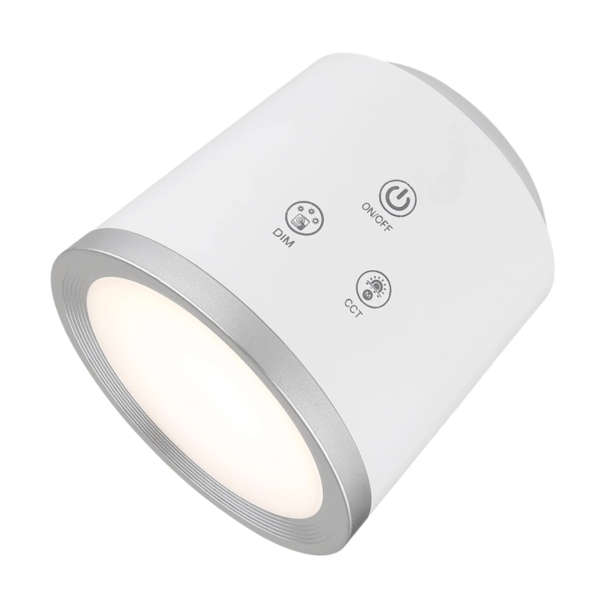 Globo - Candeeiro de mesa táctil LED com regulação 4em1 LED/6W/3,7V 3000K/4000K/6500K 1500 mAh USB branco