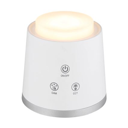 Globo - Candeeiro de mesa táctil LED com regulação 4em1 LED/6W/3,7V 3000K/4000K/6500K 1500 mAh USB branco