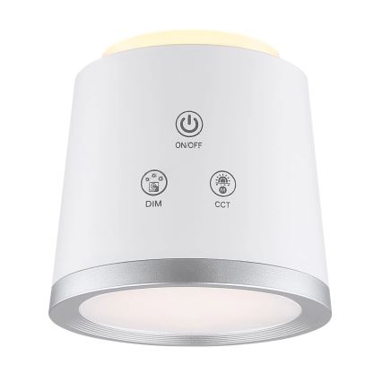 Globo - Candeeiro de mesa táctil LED com regulação 4em1 LED/6W/3,7V 3000K/4000K/6500K 1500 mAh USB branco