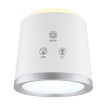 Globo - Candeeiro de mesa táctil LED com regulação 4em1 LED/6W/3,7V 3000K/4000K/6500K 1500 mAh USB branco