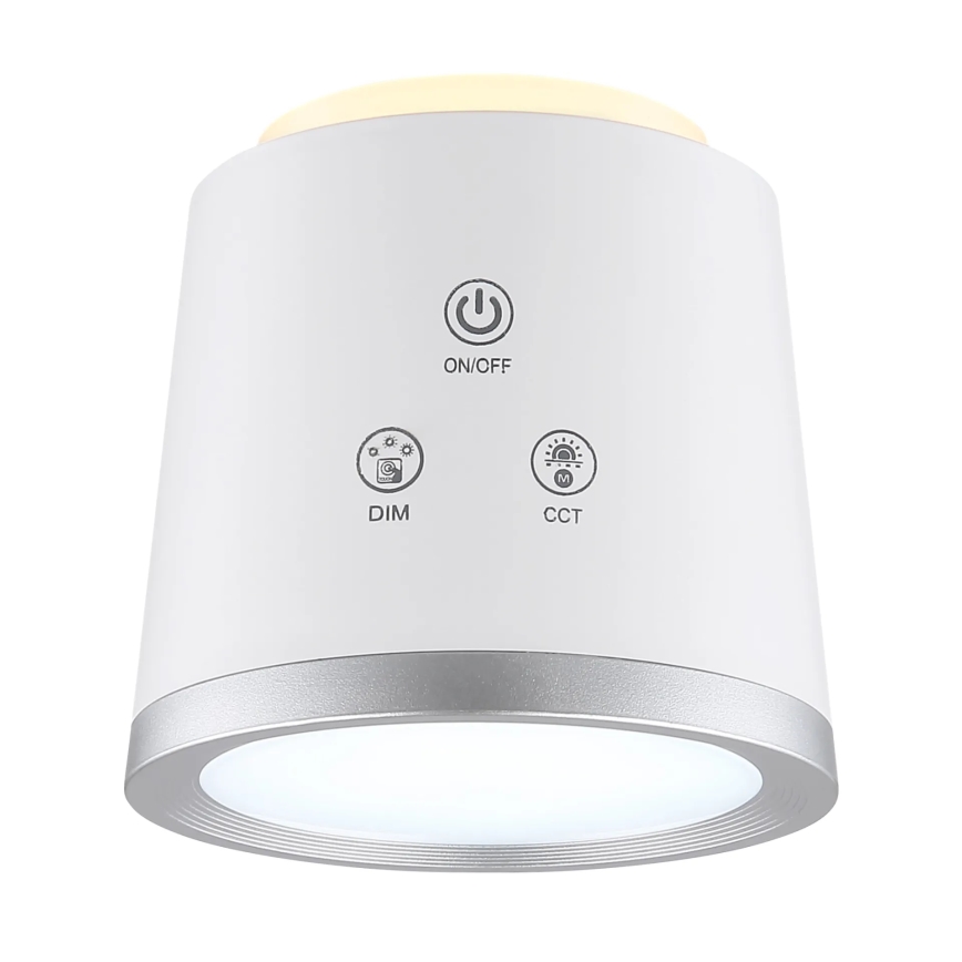 Globo - Candeeiro de mesa táctil LED com regulação 4em1 LED/6W/3,7V 3000K/4000K/6500K 1500 mAh USB branco