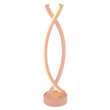 Globo - Candeeiro de mesa táctil LED com regulação LED/1W/3,7V 3000K 1800 mAh USB rosa
