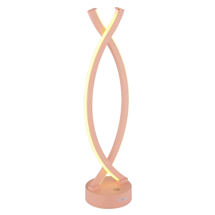 Globo - Candeeiro de mesa táctil LED com regulação LED/1W/3,7V 3000K 1800 mAh USB rosa