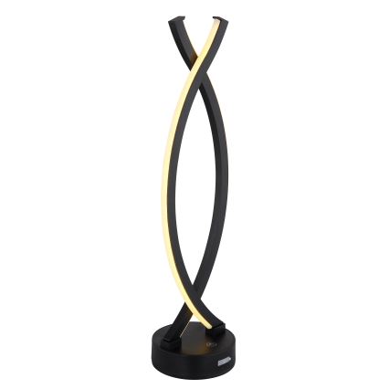 Globo - Candeeiro de mesa táctil LED com regulação LED/1W/3,7V 3000K 1800 mAh USB preto