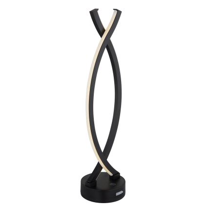 Globo - Candeeiro de mesa táctil LED com regulação LED/1W/3,7V 3000K 1800 mAh USB preto