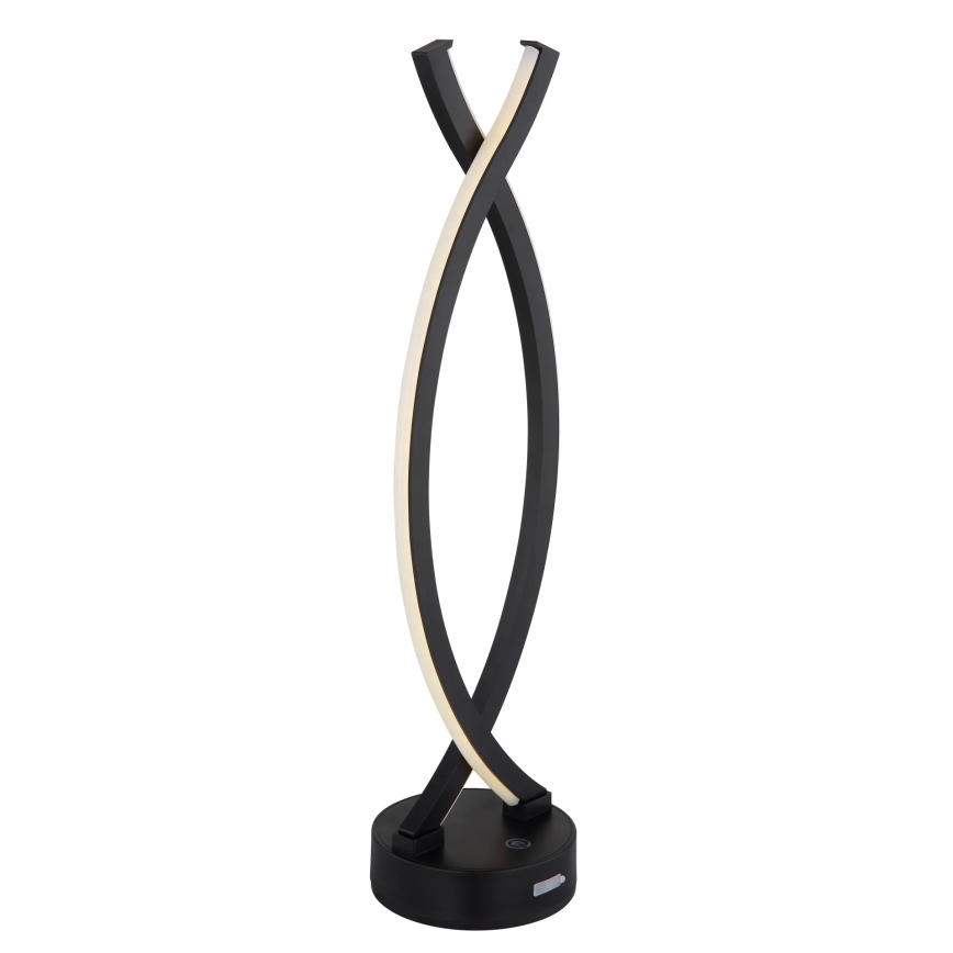 Globo - Candeeiro de mesa táctil LED com regulação LED/1W/3,7V 3000K 1800 mAh USB preto