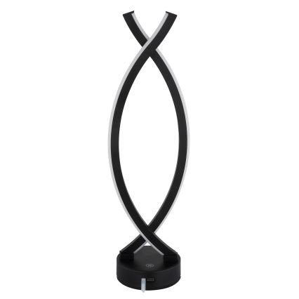 Globo - Candeeiro de mesa táctil LED com regulação LED/1W/3,7V 3000K 1800 mAh USB preto