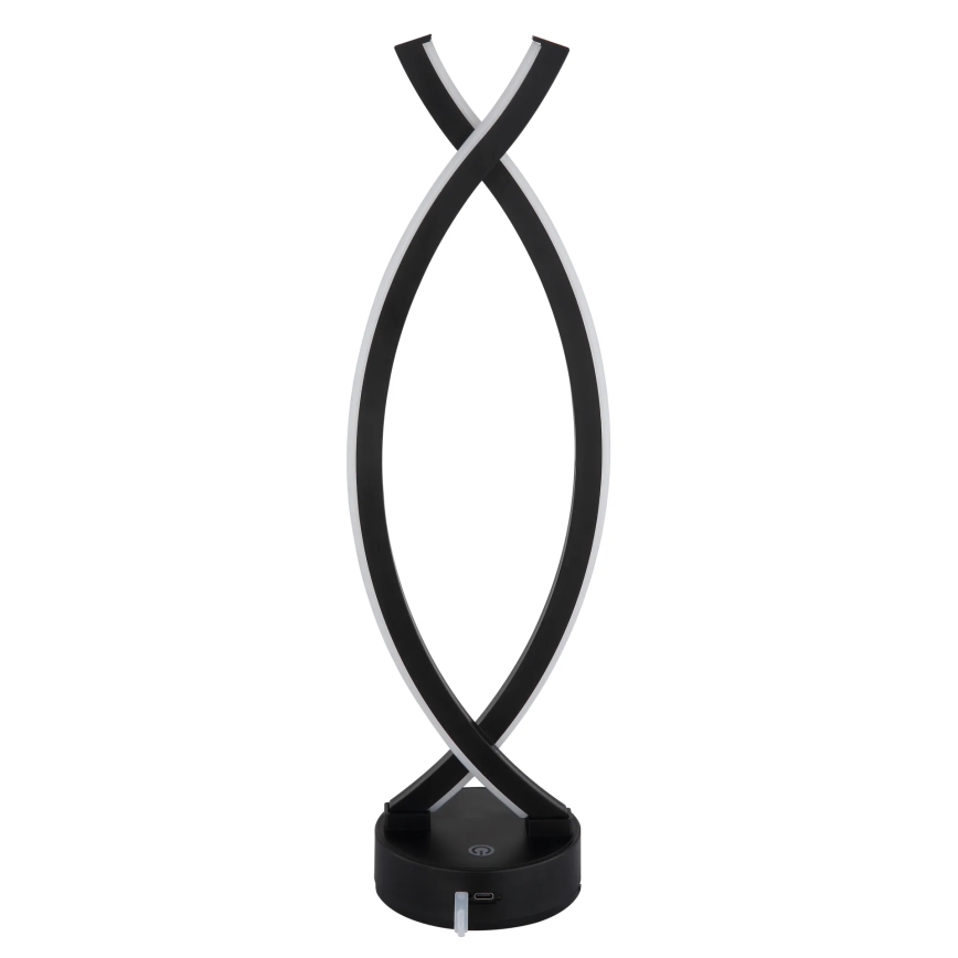Globo - Candeeiro de mesa táctil LED com regulação LED/1W/3,7V 3000K 1800 mAh USB preto
