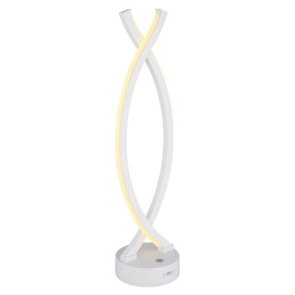 Globo - Candeeiro de mesa táctil LED com regulação LED/1W/3,7V 3000K 1800 mAh USB branco