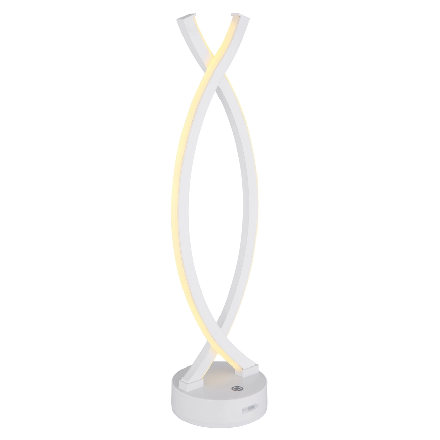 Globo - Candeeiro de mesa táctil LED com regulação LED/1W/3,7V 3000K 1800 mAh USB branco