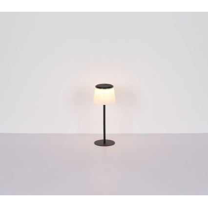 Globo - Candeeiro de mesa para exterior LED tátil e regulável LED/1,8W/5V IP44 1800 mAh preto/branco